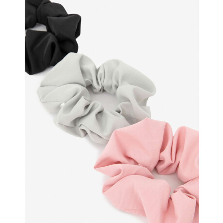 Set De Scrunchies Combinados Combinacion Tricolor