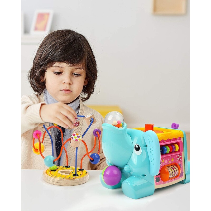 Centro de actividades Top Bright 5 en 1 con forma de Elefante Centro de actividades Top Bright 5 en 1 con forma de Elefante