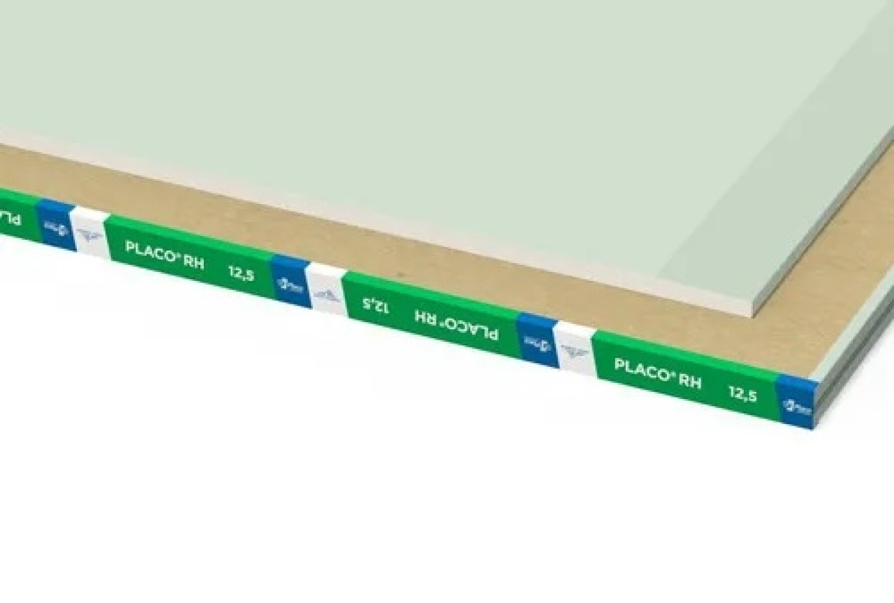 Placa de yeso 12.5mm antihumedad 