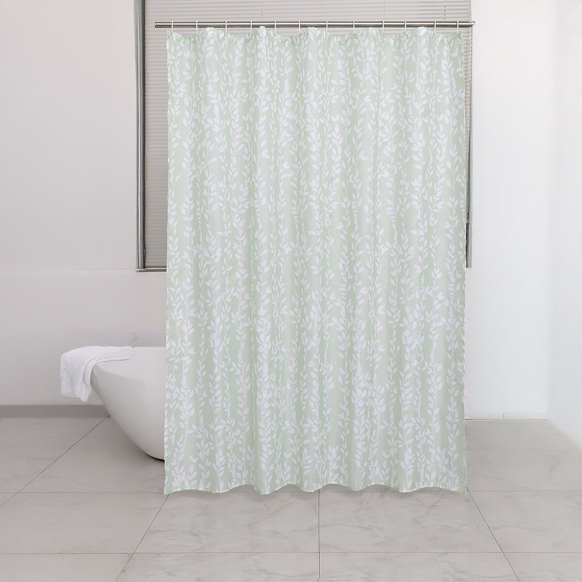 Cortina de Home Class con Argollas 180 x 180 cm - 203370 HOJAS VERDE 