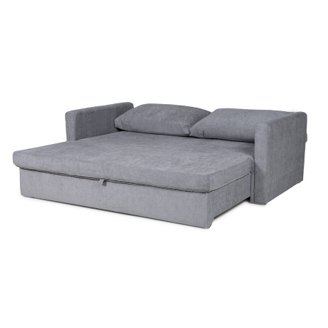 Sofá Cama Wey - Tela Microfibra Cora 06-153 (Grafito)