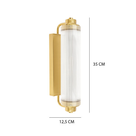 LUMINARIA DE PARED MOL Luminaria de Pared Mol Brass