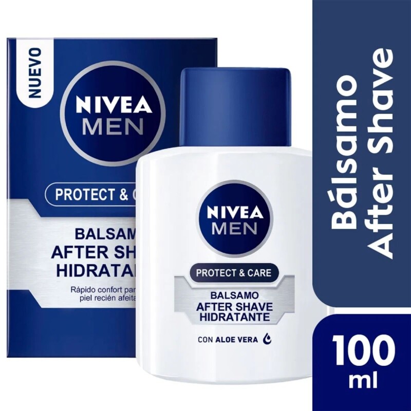 Bálsamo Nivea After Shave For Men Protect & Care Hidratante 100 ML Bálsamo Nivea After Shave For Men Protect & Care Hidratante 100 ML