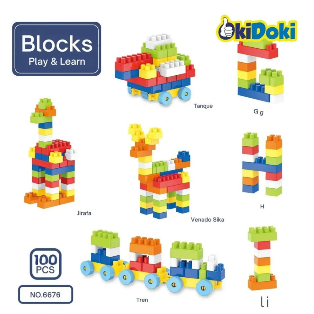 Set De Bloques De Construccion Infantil ROSA