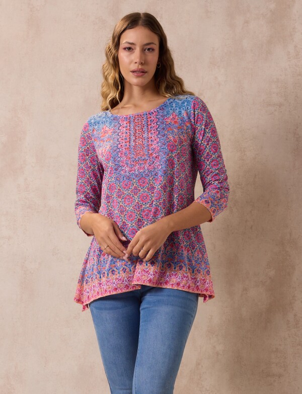 Blusa Printed MULTI/ROSA