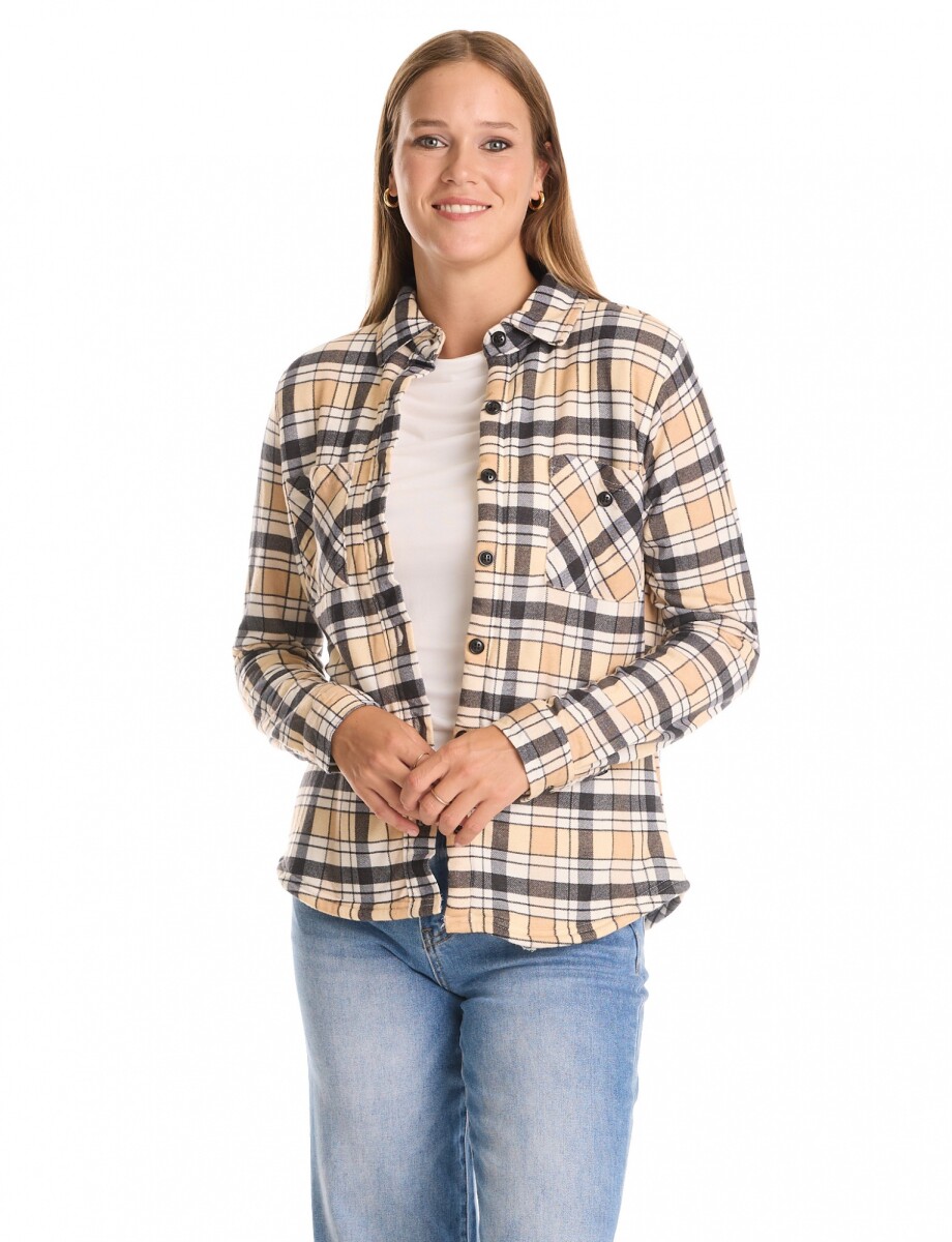 Sobrecamisa Soft Cuadros - Multi/beige 
