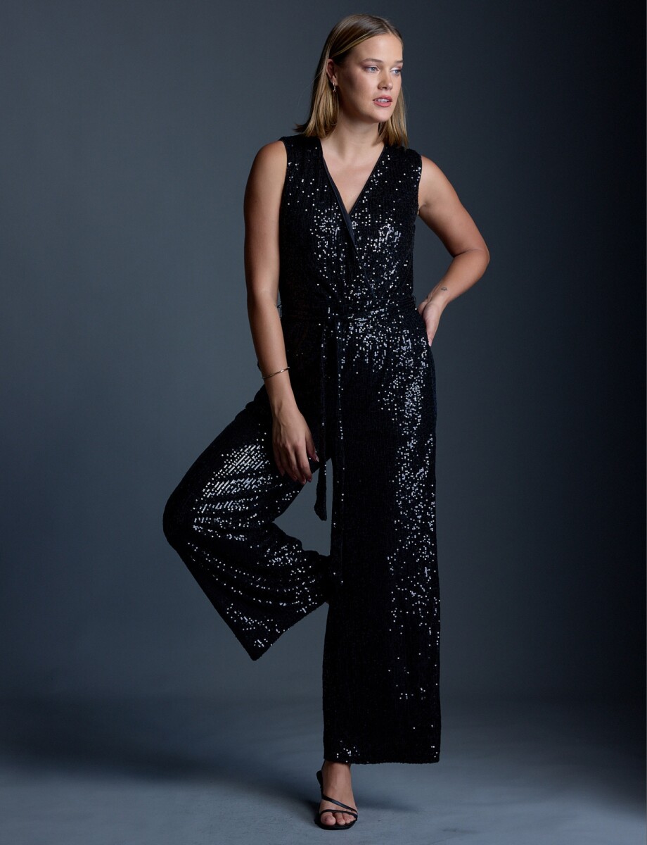 Enterito Lentejuelas - Negro 