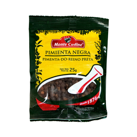 Pimienta negra en grano Monte Cudine 25g Pimienta negra en grano Monte Cudine 25g