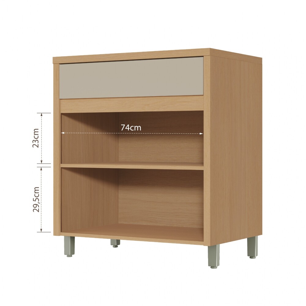 Bajo Mesada 2 Puertas 1C Condessa Marron/Gris Bajo Mesada 2 Puertas 1C Condessa Marron/Gris