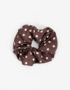 Skunzies Estampados Maxi Scrunchie Lunares - Marron Chocolate