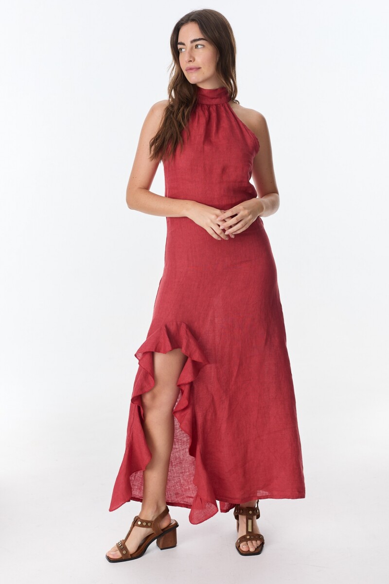 Vestido Lirio - Bordeaux 