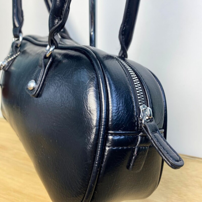 Cartera Cuerina Slowly Negro