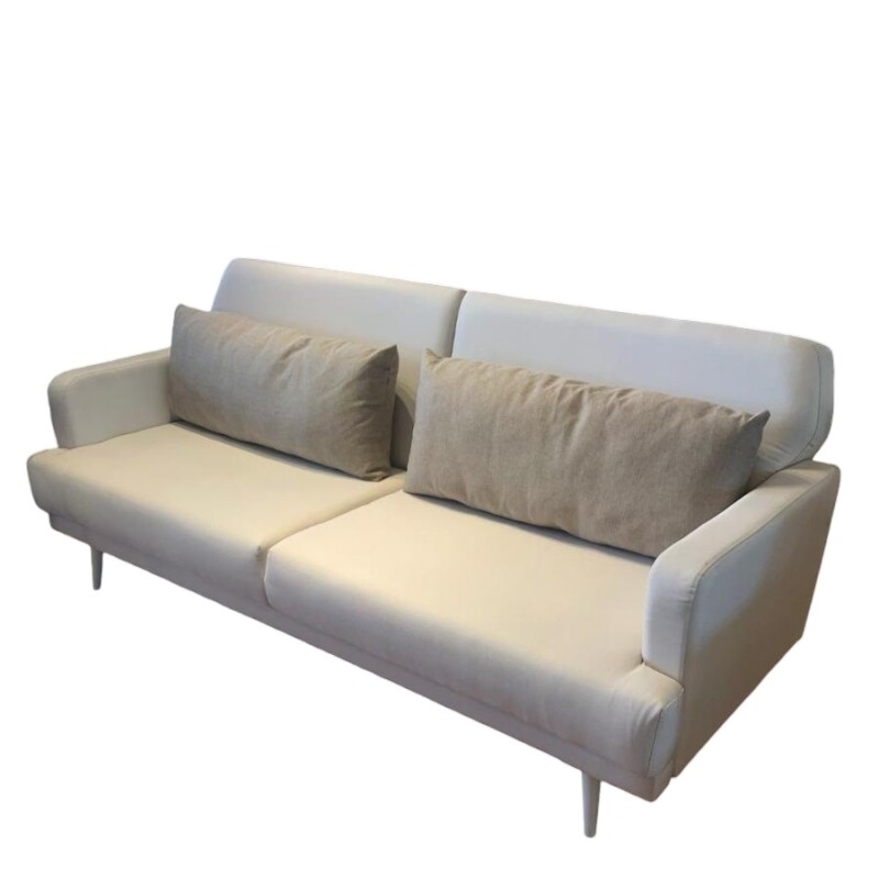 SOFA CAMA NORDICO TELA CLARA - ALMOHADONES BEIGE SOFA CAMA NORDICO TELA CLARA - ALMOHADONES BEIGE