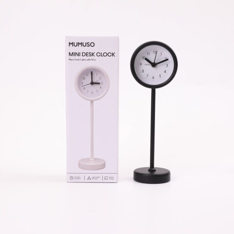 RELOJ DE ESCRITORIO DE ESTILO MINIMALISTA (NEGRO) RELOJ DE ESCRITORIO DE ESTILO MINIMALISTA (NEGRO)