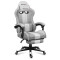 Silla Gamer Huzaro Hz Force 4.7 Con Reposapiés BLANCO