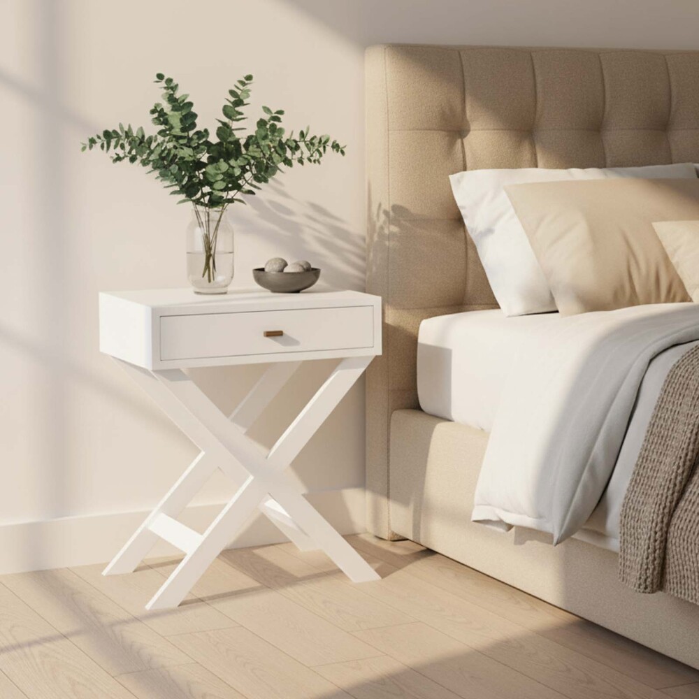 MESA DE LUZ MADERA-DE-MANGO BLANCO JUKE