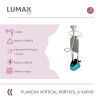 Plancha Vertical a Vapor Lumax Portátil 1,6L Verde Negro