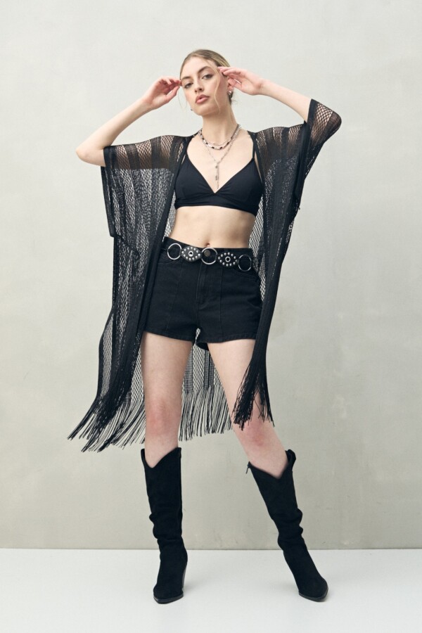 PONCHO GLORIA Negro