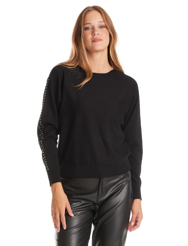 Buzo Dolman Tachas NEGRO