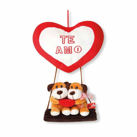 Peluche Colgante Pareja De Animalitos Perritos