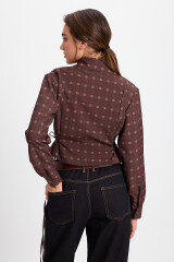 Camisa Corset Marron