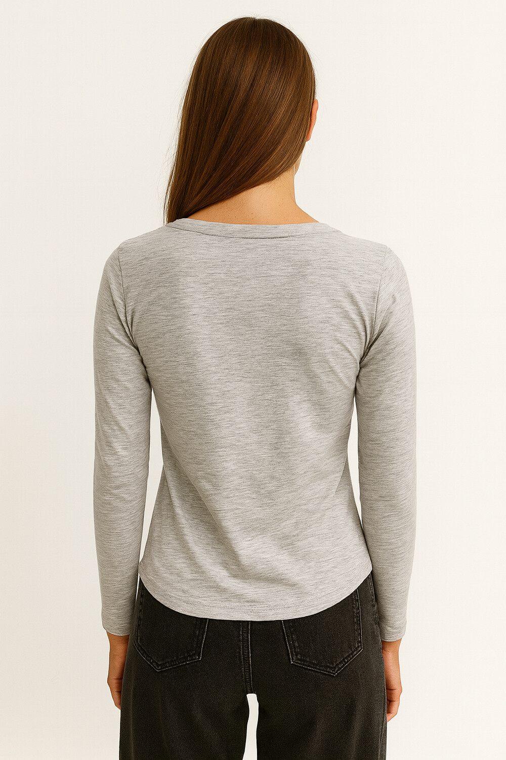 Remera Sidrana Gris Melange