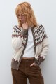 Cardigan Bariloche beige melange