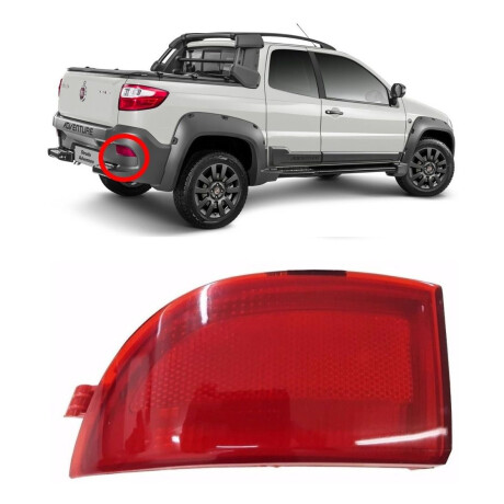 PLASTICO ACRILICO MICA FAROL FIAT OJO GATO PARAGOLPE TRAS IZQ STRADA 2013/ - PLASTICO ACRILICO MICA FAROL FIAT OJO GATO PARAGOLPE TRAS IZQ STRADA 2013/ -