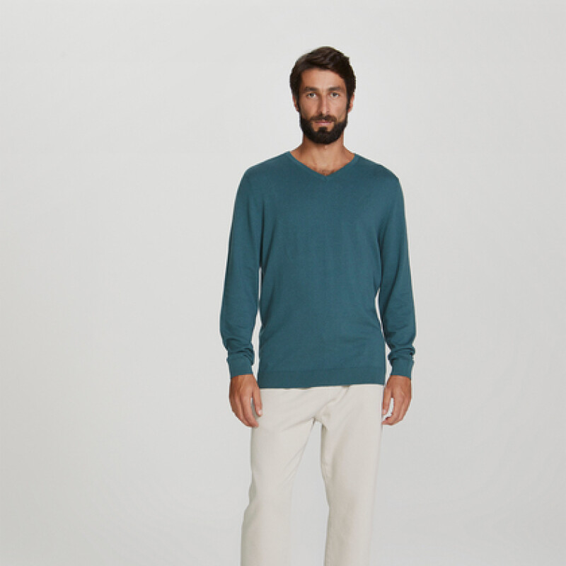 BLUSAO MASCULINO ADULTO (SWEATER) VERDE MEDIO