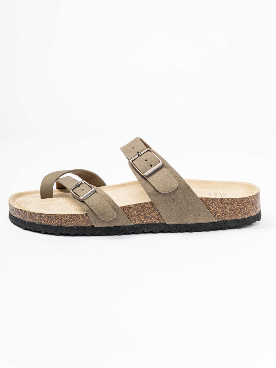 Sandalia cruzada - tostado 