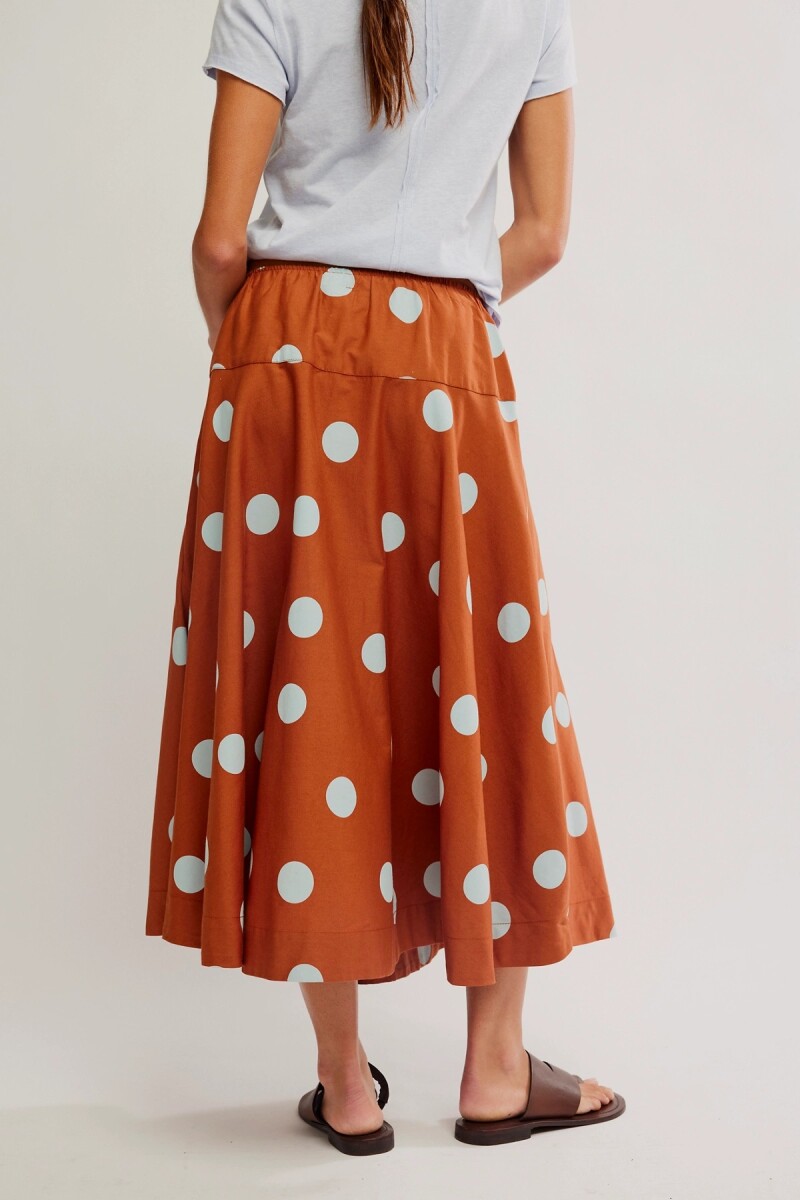 FALDA BETTY DROPWAIST Marron