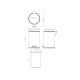 PAPELERA NEGRO MATE METAL 8 LTS 21 DIAMETRO 35 ALTO COLOR NEGRO