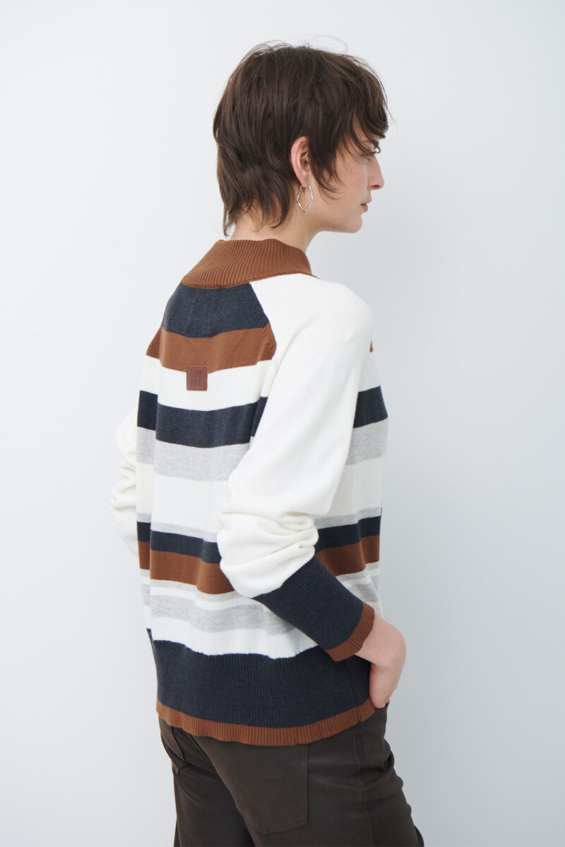 POLERA RAYA FLOR NATURAL