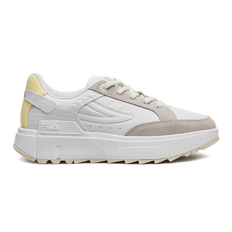 Fila Champion Tormo Classic Blanco/plata/amarillo Mujer Blanco-plata