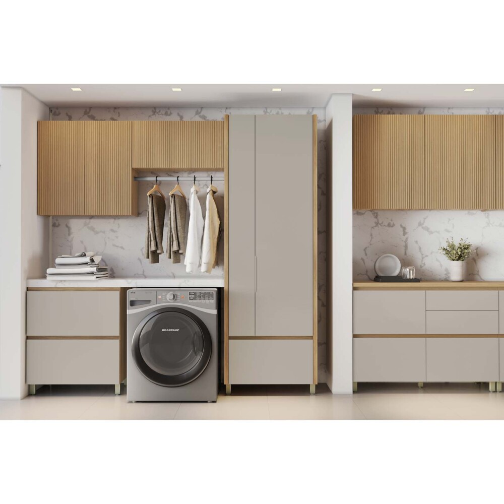 ARMARIO LAVANDERIA 70 CM MDF GRIS GREIGE