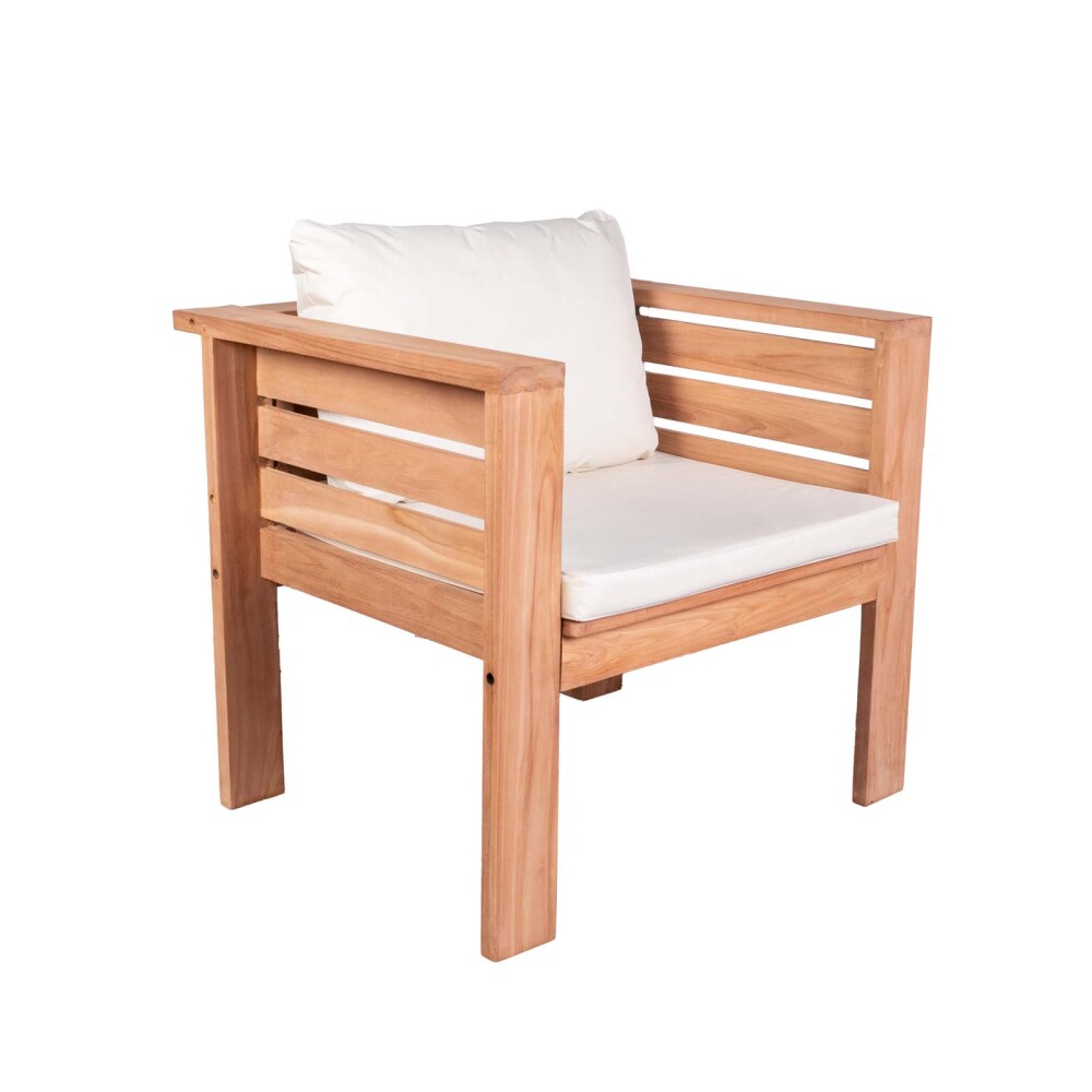 SET DE LIVING MADERA NATURAL-BEIGE PRESIDENT