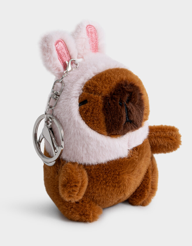 Llavero Peluche Llavero Y Charm De Peluche De Capibara - Marron Medio