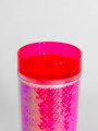 Vaso Con Tapa + Sorbito Gaiman Rosa