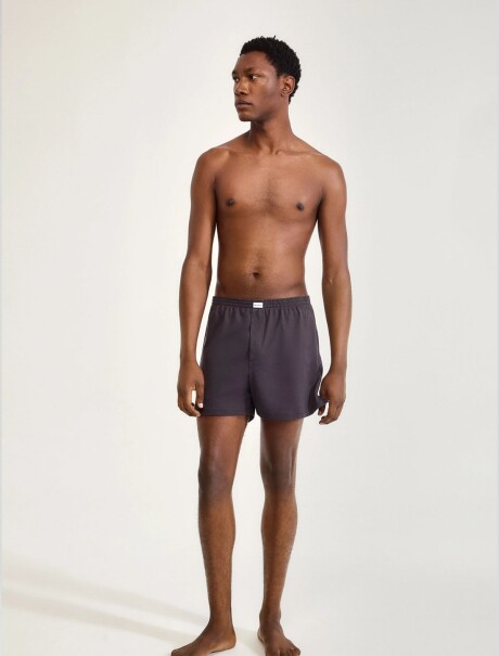 BOXER DE ALGODÓN MODELO REGULAR GRIS