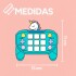 Joystick Consola Interactiva 15 Botones Con Luces Y Sonido Unicornio celeste