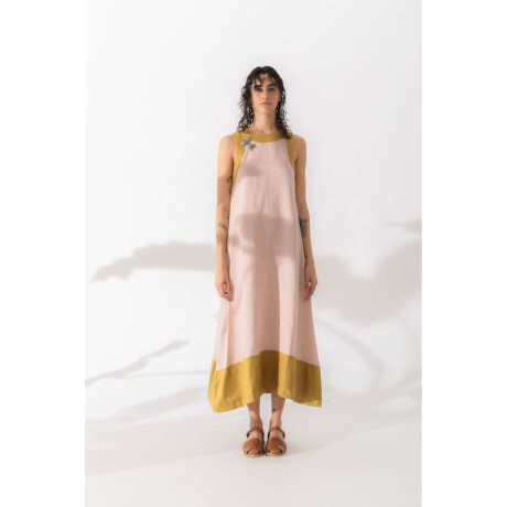 Vestido Açai long Rosa Y Pista