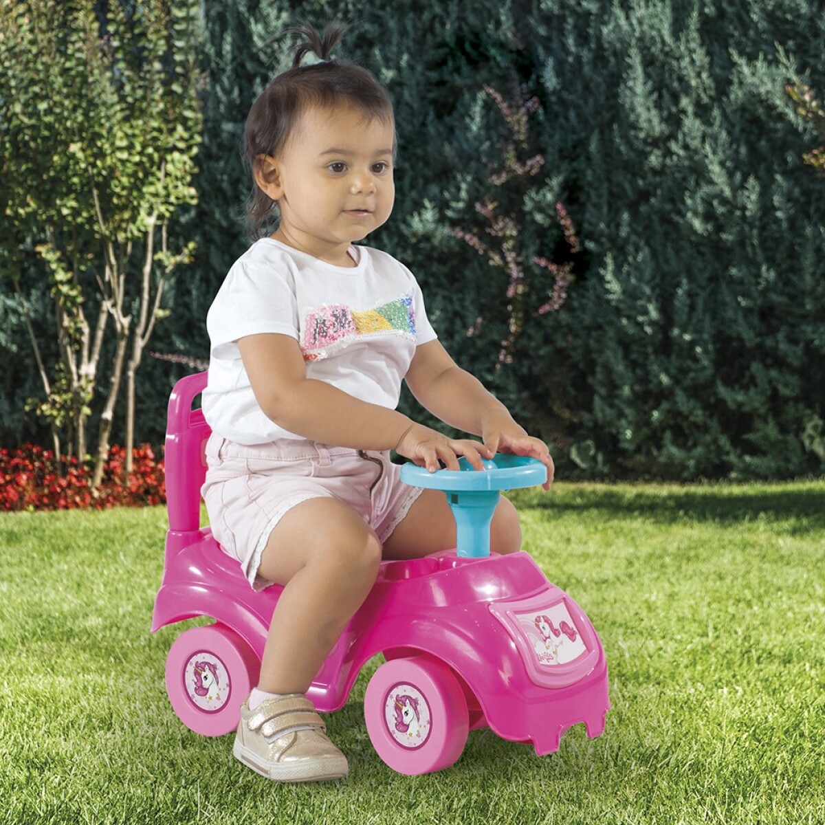 Buggy Infantil de Unicornio con Baúl 