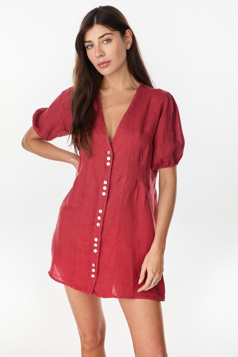 Vestido Poppy - Terracota 