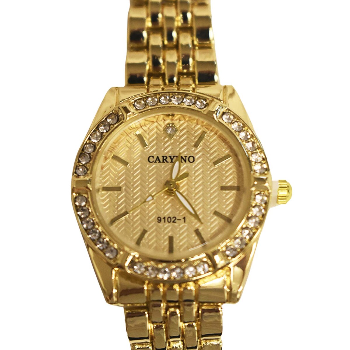 Reloj Pulsera para Mujer Diseño Elegante Clásico con Brillos - Dorado 