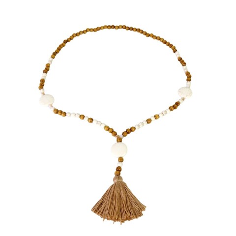 ADORNO CADENA MARRON COMB 12X8X2CM Unica