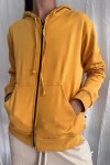 Campera capucha Mostaza