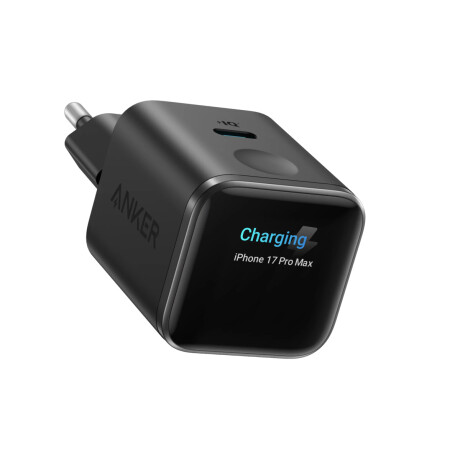 Cargador de pared Anker Nano Smart Display USB-C 45W Black Cargador de pared Anker Nano Smart Display USB-C 45W Black
