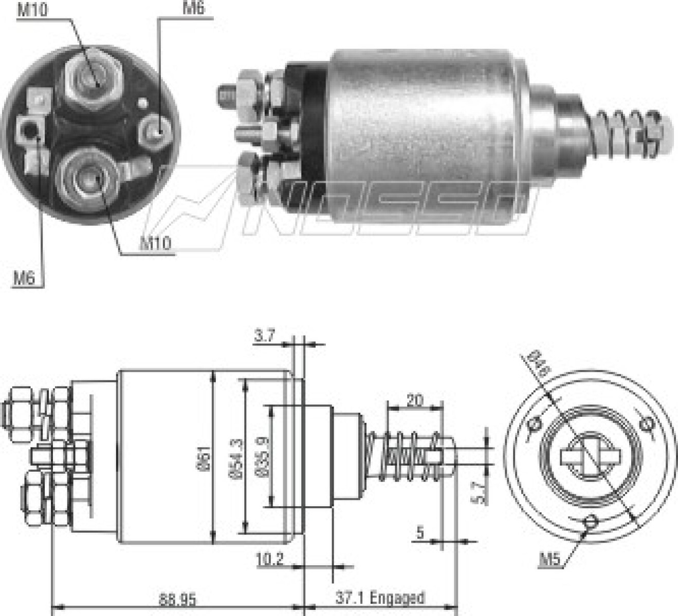 AUTOMATICO DE ARRANQUE - M.B 1215-1218-1418-1618-1622-IVECO 24V. ZM 