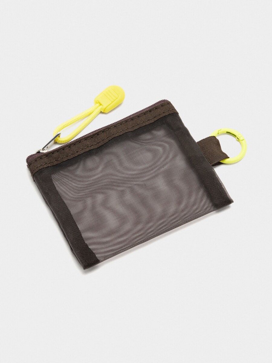Mochila Color Block Con Nylon crudo
