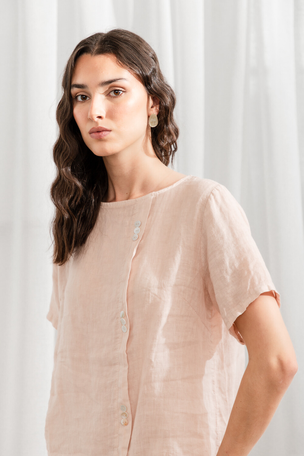 Blusa Elisabetta Beige Claro